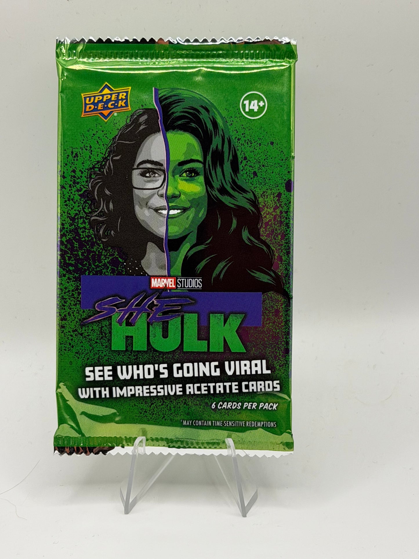 Marvel Studios She-Hulk sealed hobby pack of 6 cards (Upper Deck 2024)