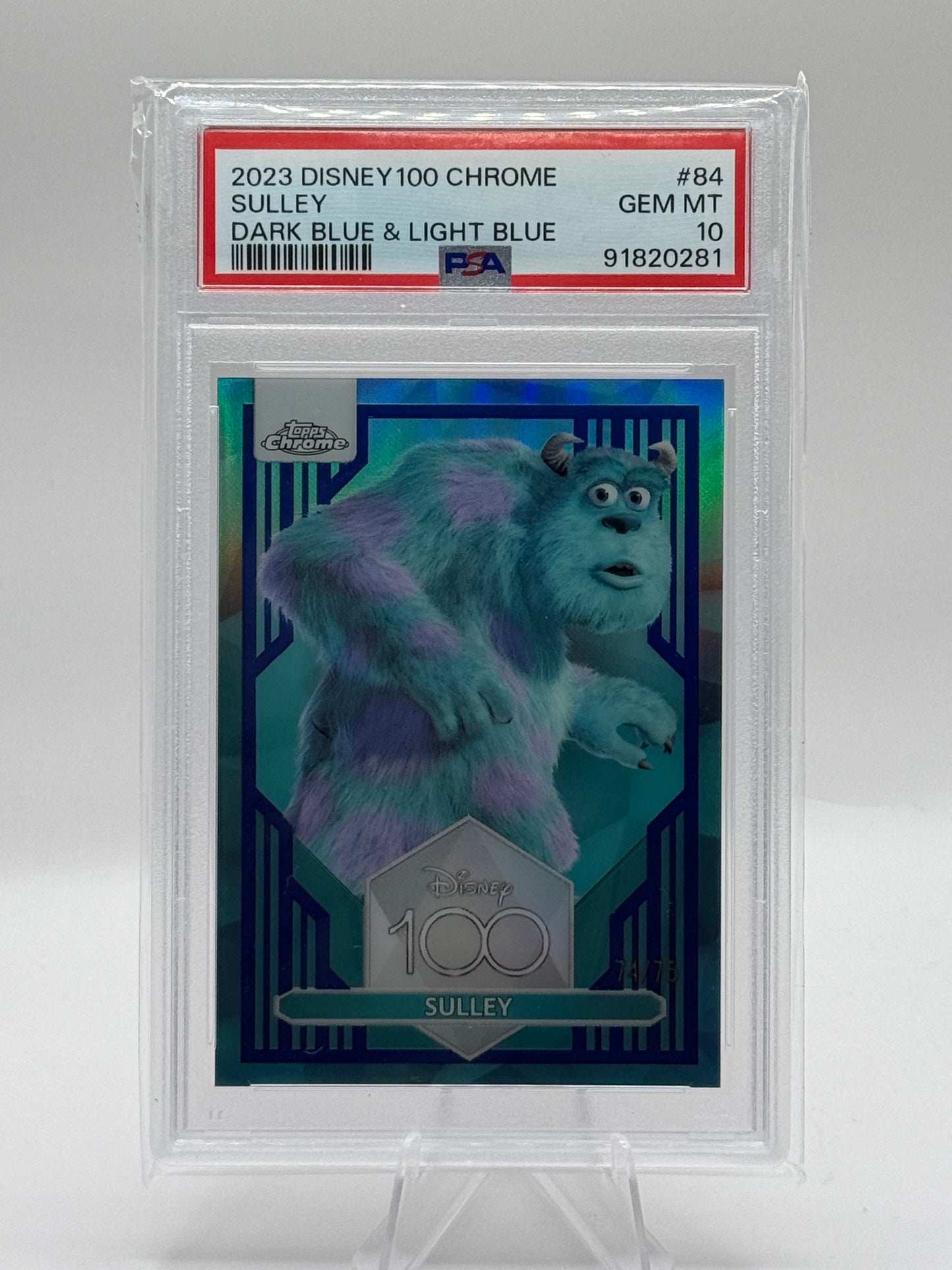 Disney 100 - Sulley 74/75 - PSA 10 (Topps 2023)