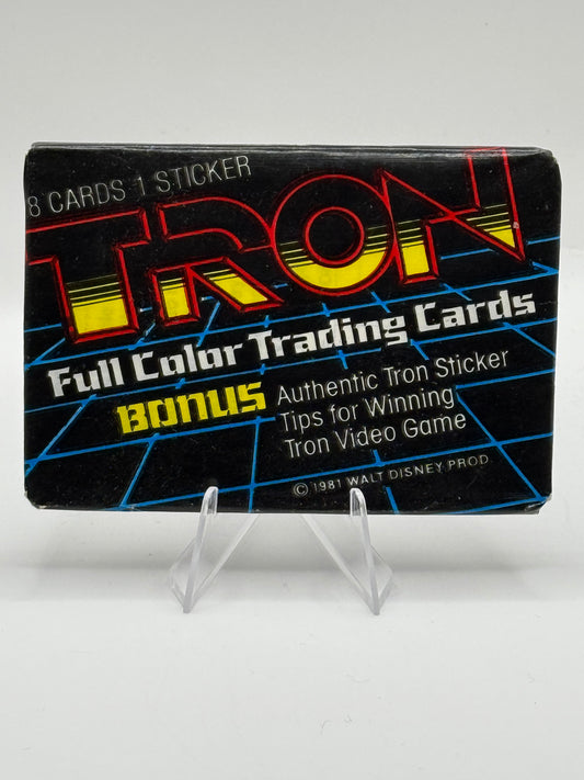 TRON Trading card sealed pack (Donruss 1981)