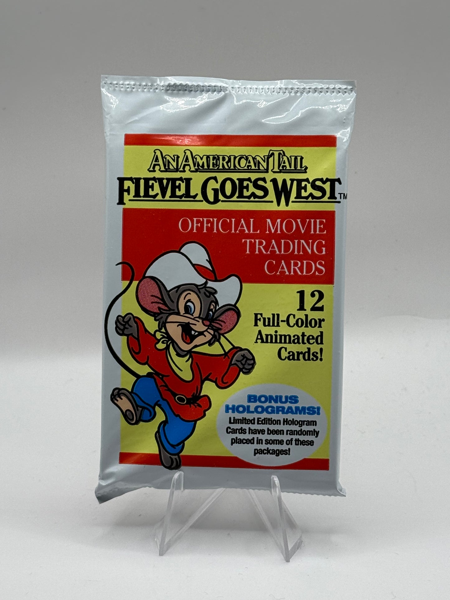 An American Tail: Fievel Goes West Trading card sealed foil packet (Impel 1991)