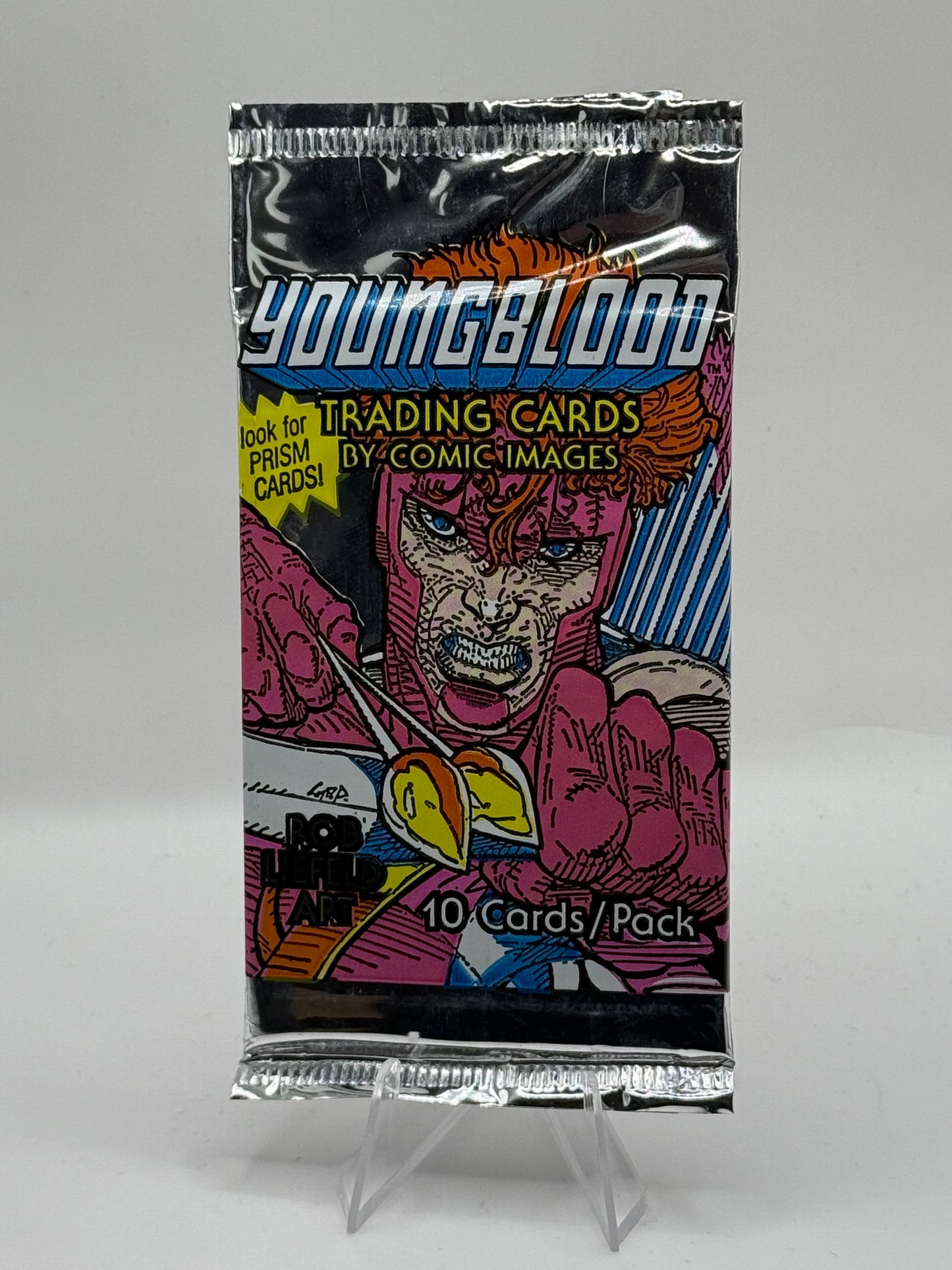 Youngblood Rob Liefeld Art Trading card sealed foil pack (Comic Images 1992)