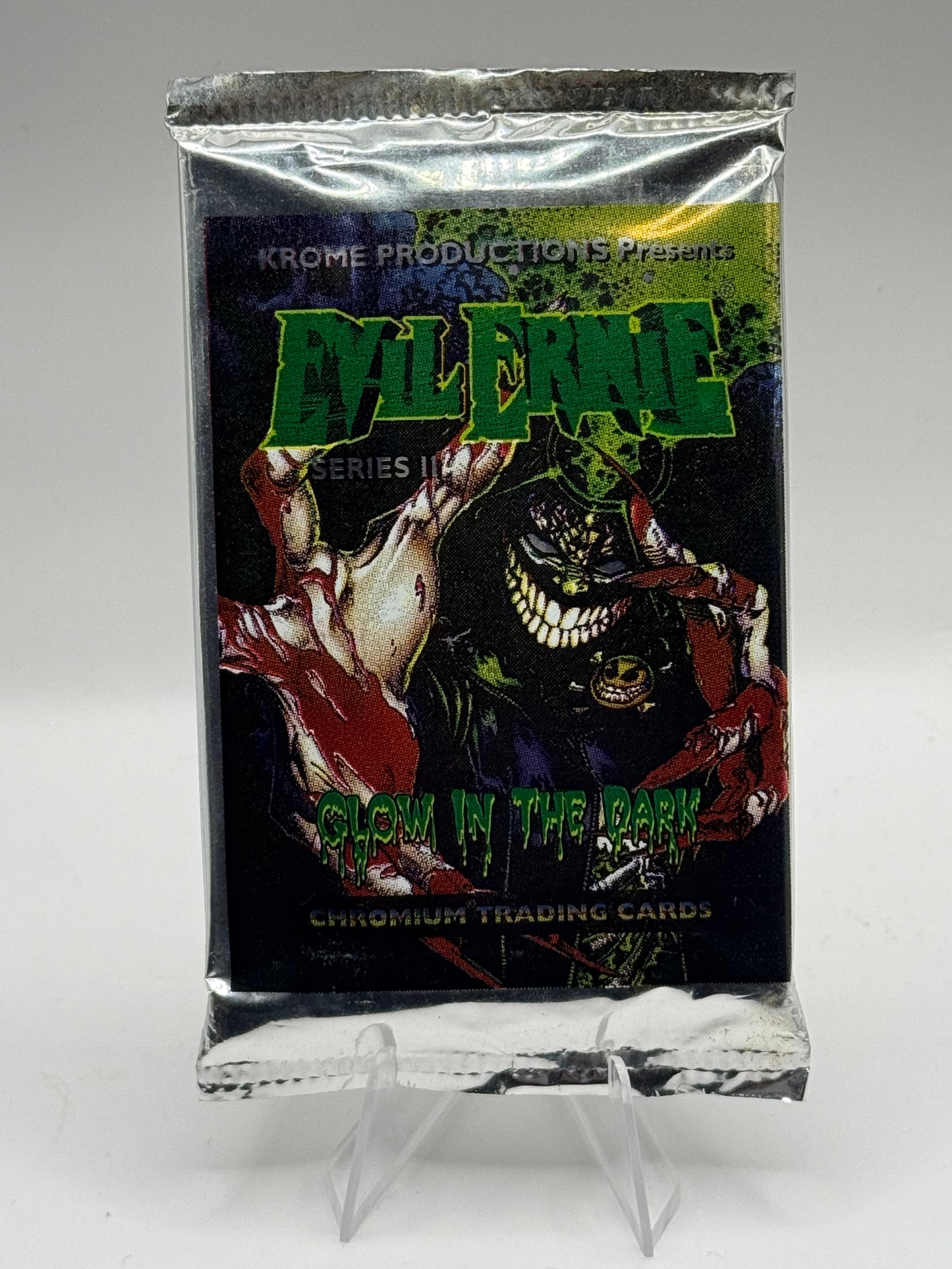 Evil Ernie Series 11 Chromium Sealed Pack glow in the dark (Krome Productions 1994)