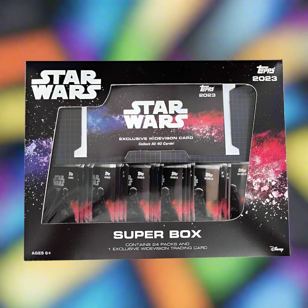 Star Wars Flagship Super Box Hobby 24 Pack x 7 Cards + 1 Widevision (Topps 2023)