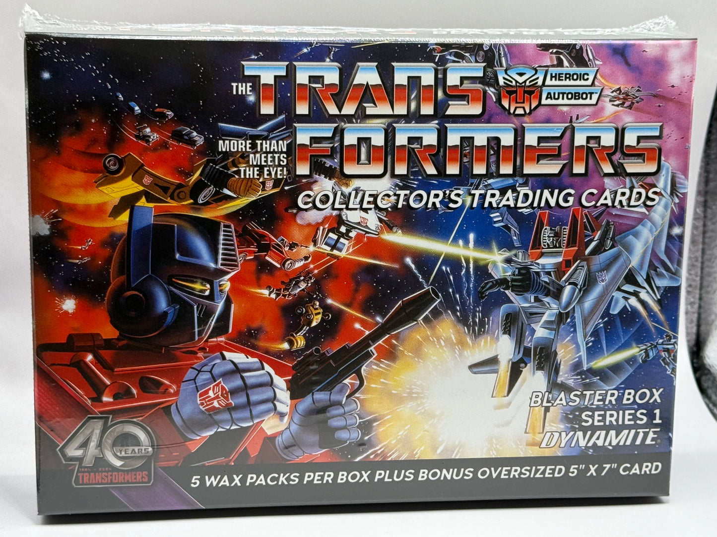 Dynamite Transformers 40th Anniversary Collector Trading Card booster box