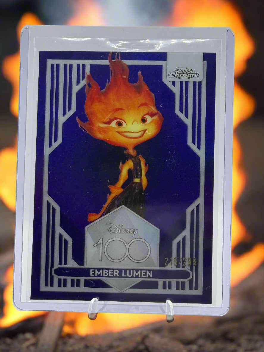Disney Chrome 100 - Ember Lumen 216/299 (Topps 2023)