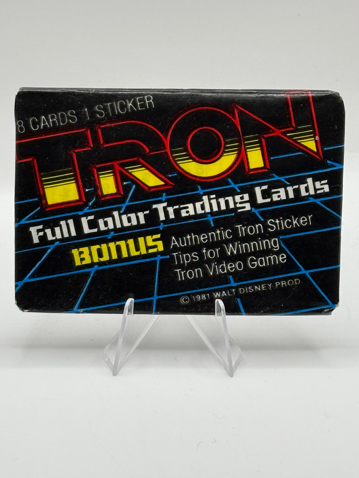 TRON Trading card sealed pack (Donruss 1981)